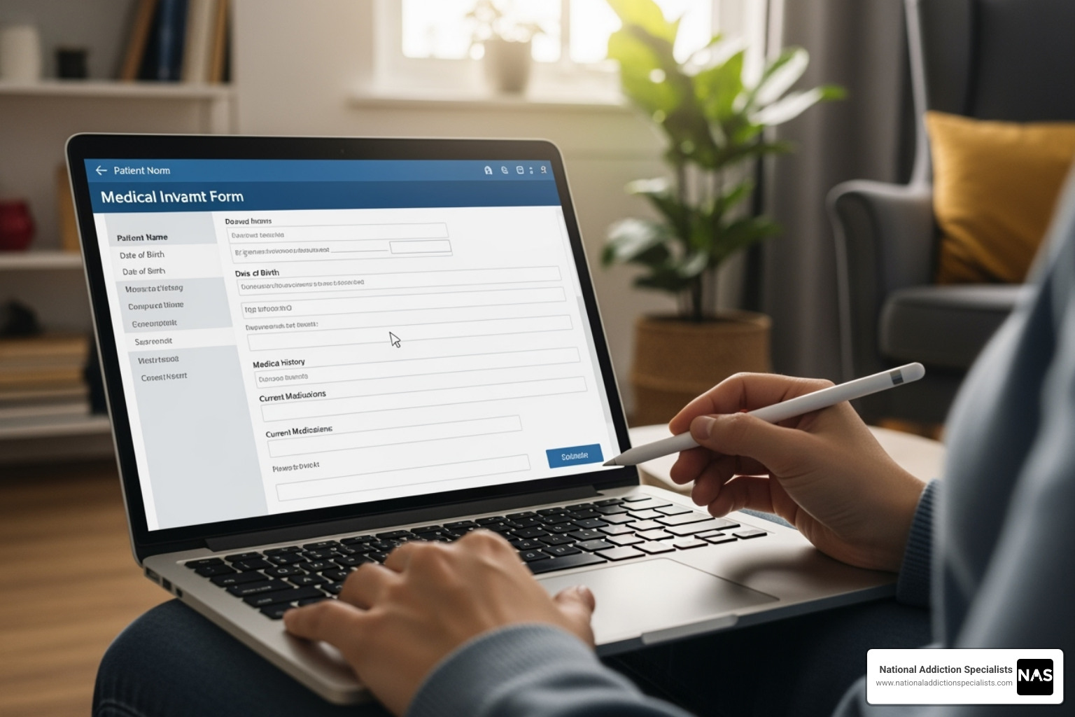 virtual intake form - free suboxone treatment