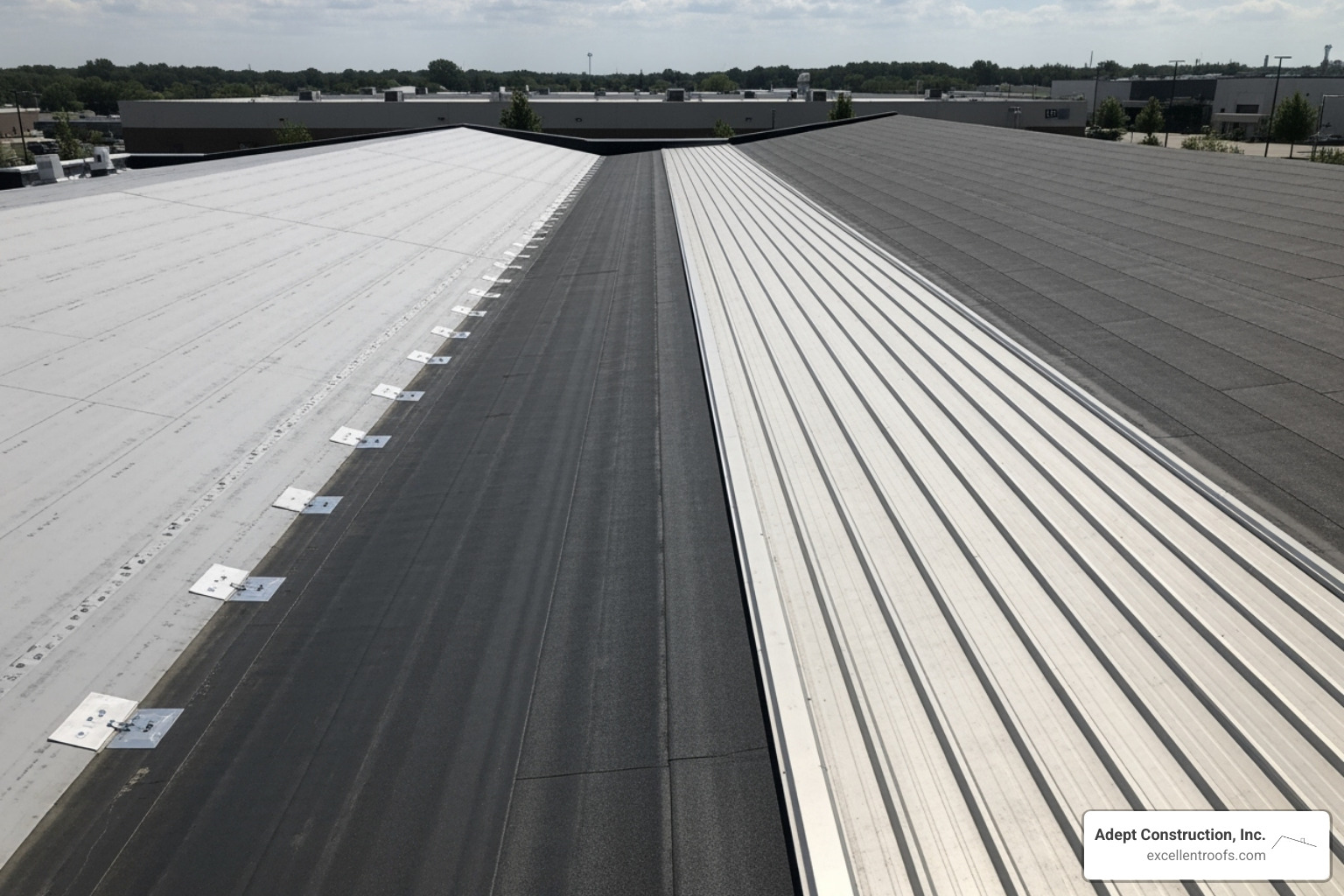 Different types of commercial roofing materials - Downers Grove roofing company