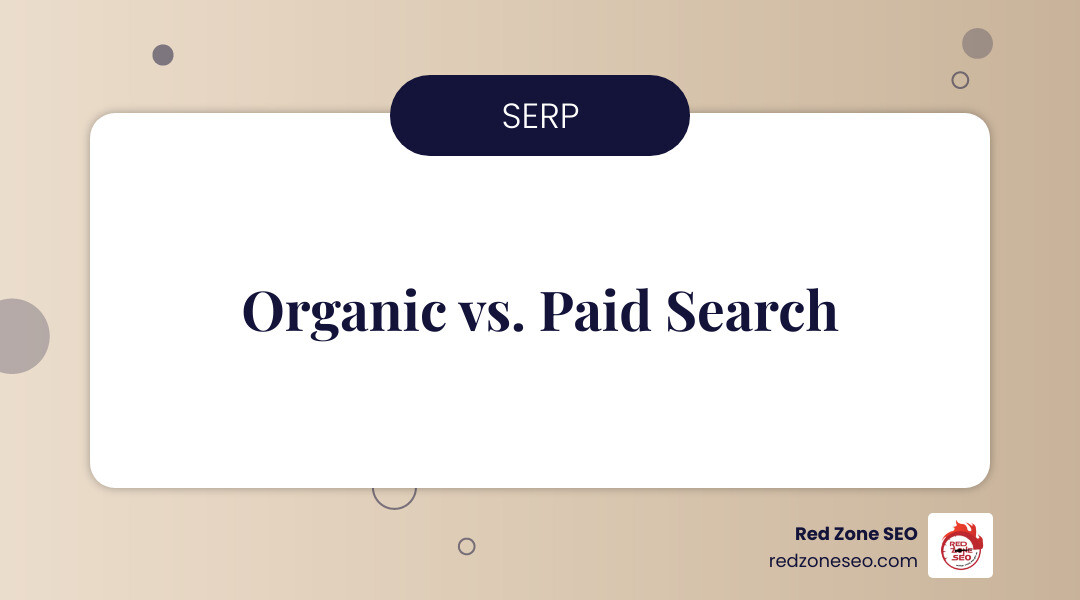 Infographic showing the difference between organic search results and paid advertisements on a Google search results page, with organic results highlighted in green and ads highlighted in yellow, demonstrating how organic results take up more visual space and receive higher click-through rates - seo for small companies infographic simple-info-landscape-card