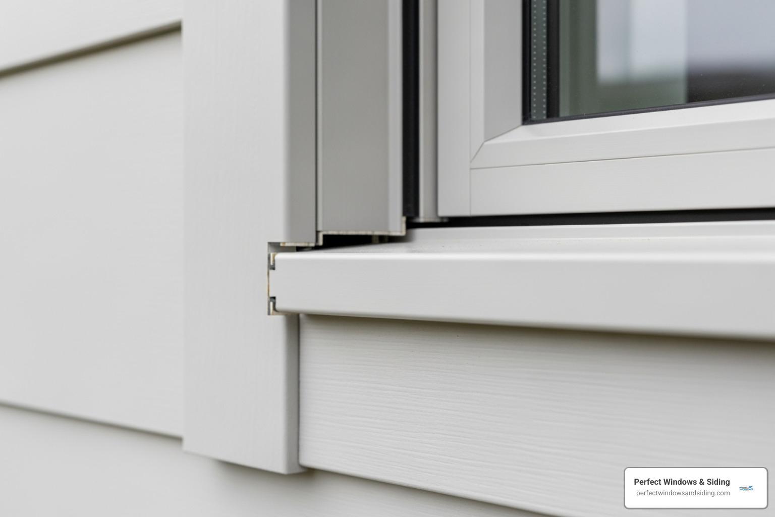 Proper 3/16" gap around a window before sealing - lp panel siding installation