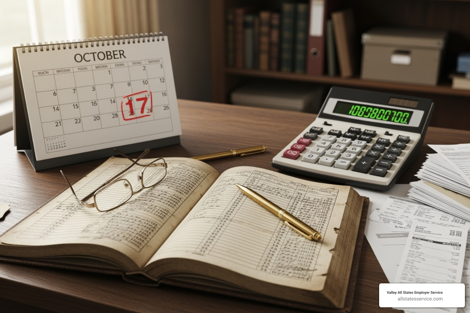 Calendar and calculator illustrating I-9 retention calculation - I-9 record keeping