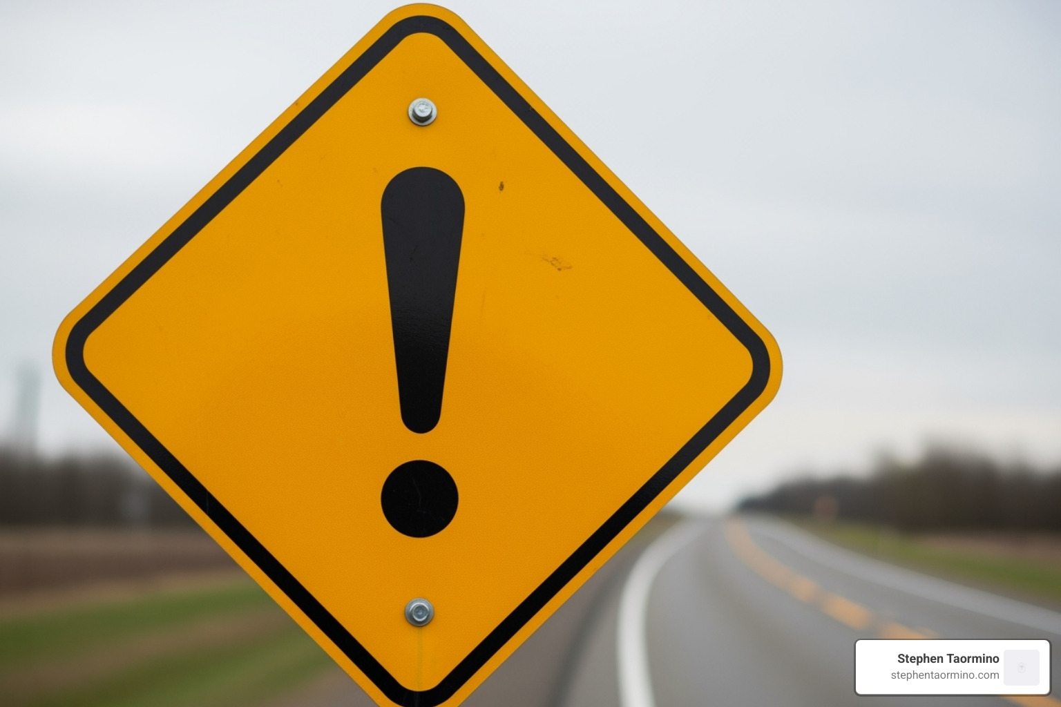 caution road sign - industry thought leadership