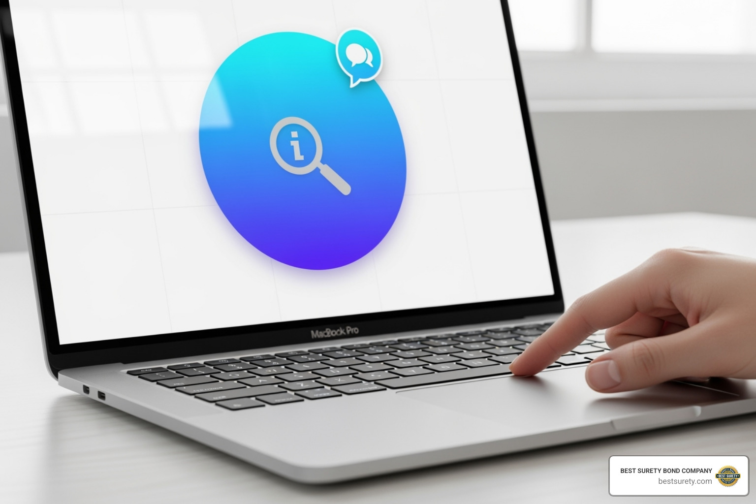 A "Get a Free Quote" button on a laptop screen. - bonding rate A "Get a Free Quote" button on a laptop screen. - bonding rate