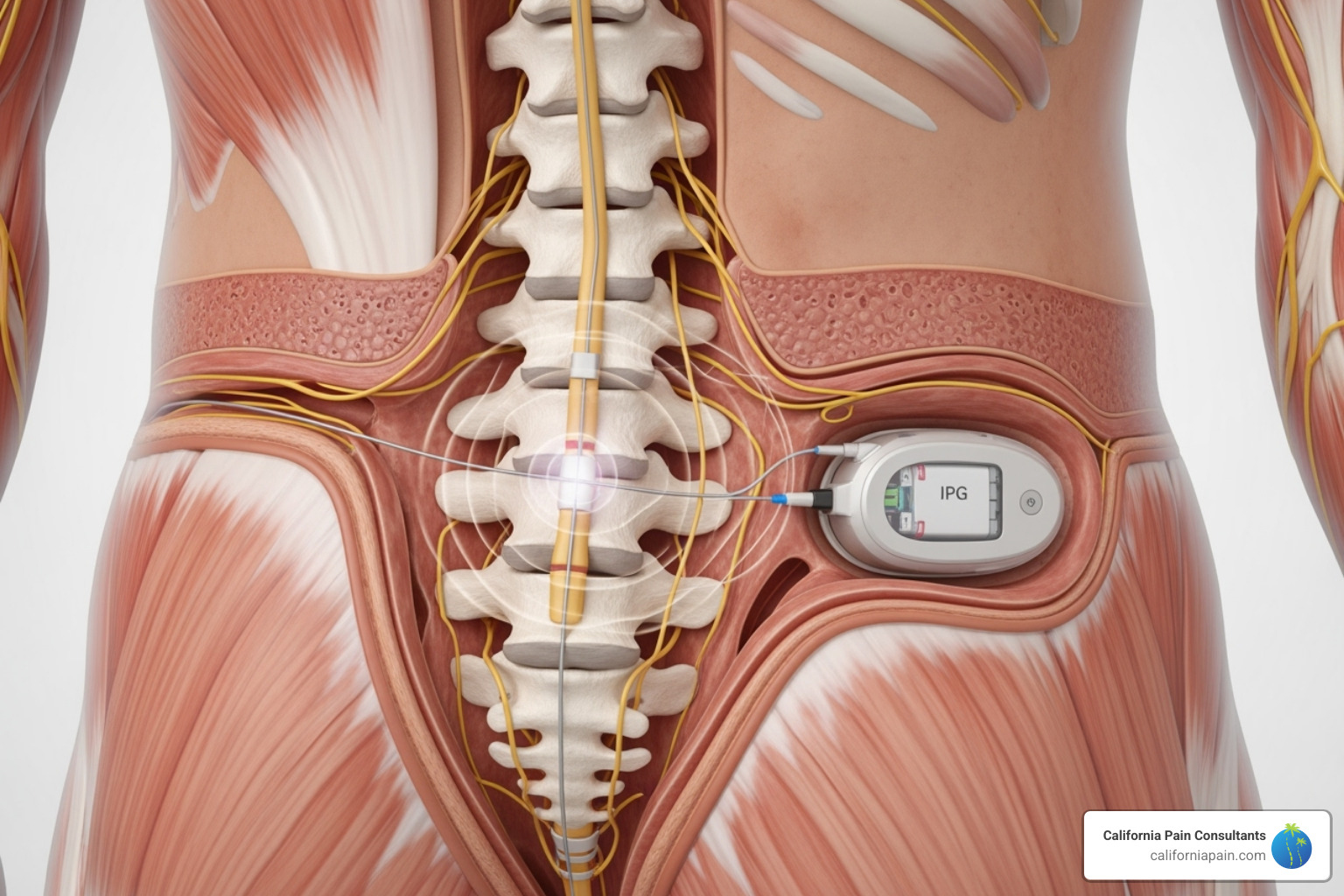 diagram of a spinal cord stimulator - chronic pain treatment near me