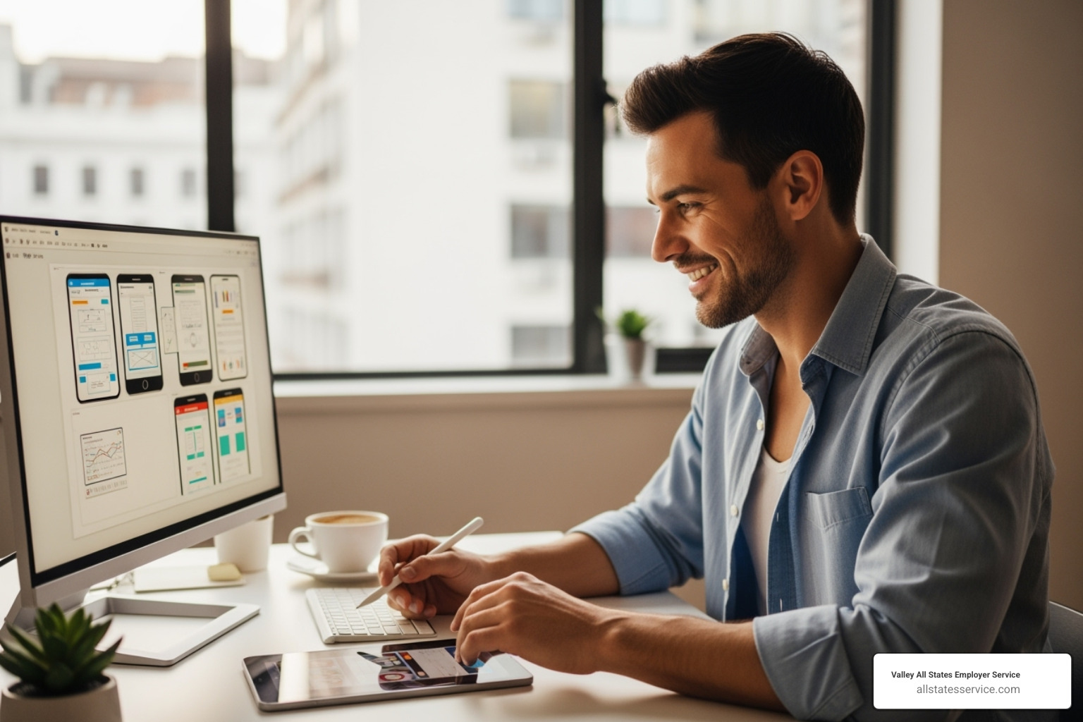 A relaxed business owner focusing on their product or service - Outsourced HR compliance A relaxed business owner focusing on their product or service - Outsourced HR compliance