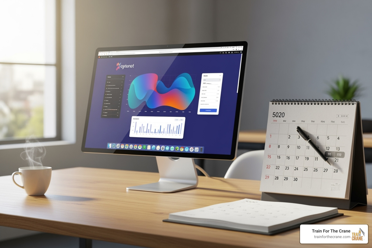 calendar and computer screen showing the myCCO portal - nccco exam