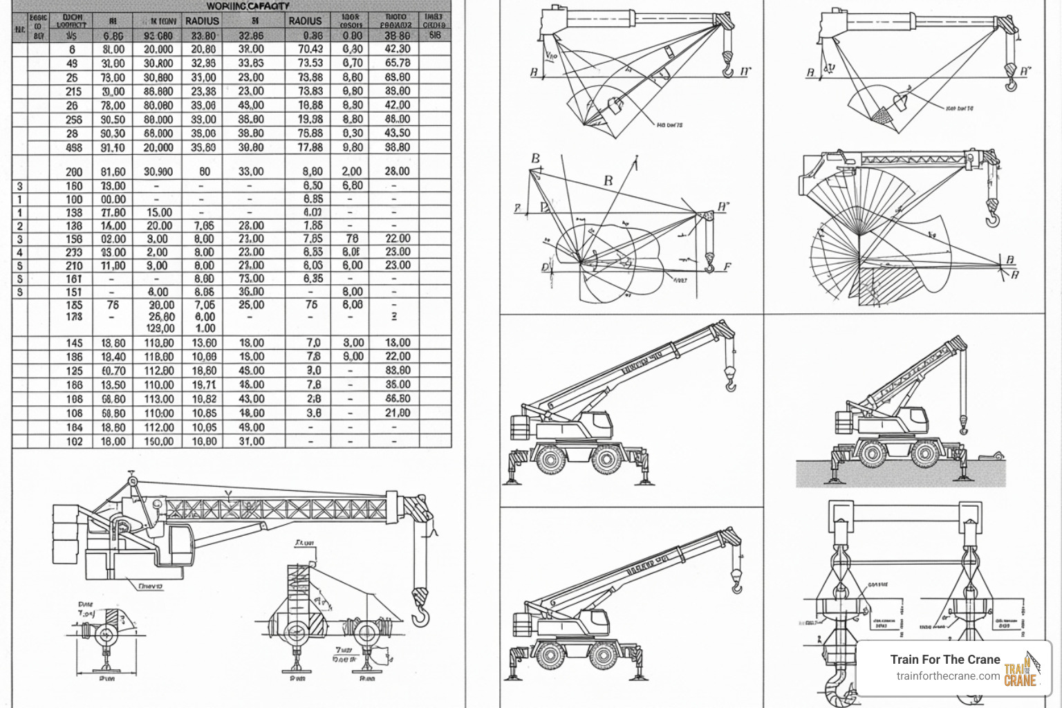 sample crane load chart - nccco study guide sample crane load chart - nccco study guide