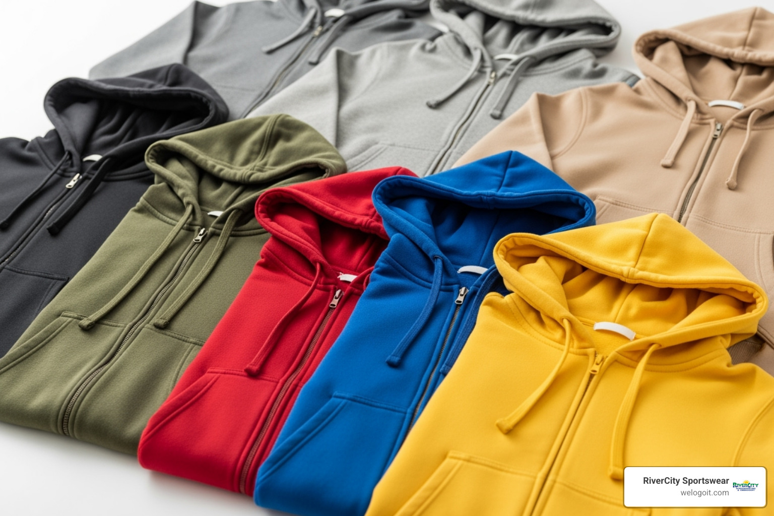 assorted blank hoodie styles - hoodie printing service