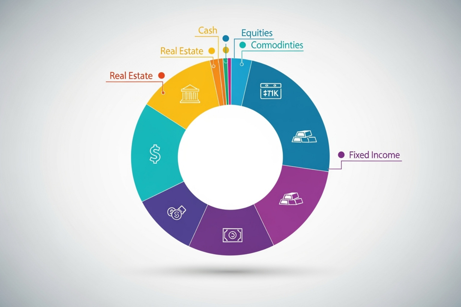 a diversified portfolio pie chart - 5starsstocks.com income stocks