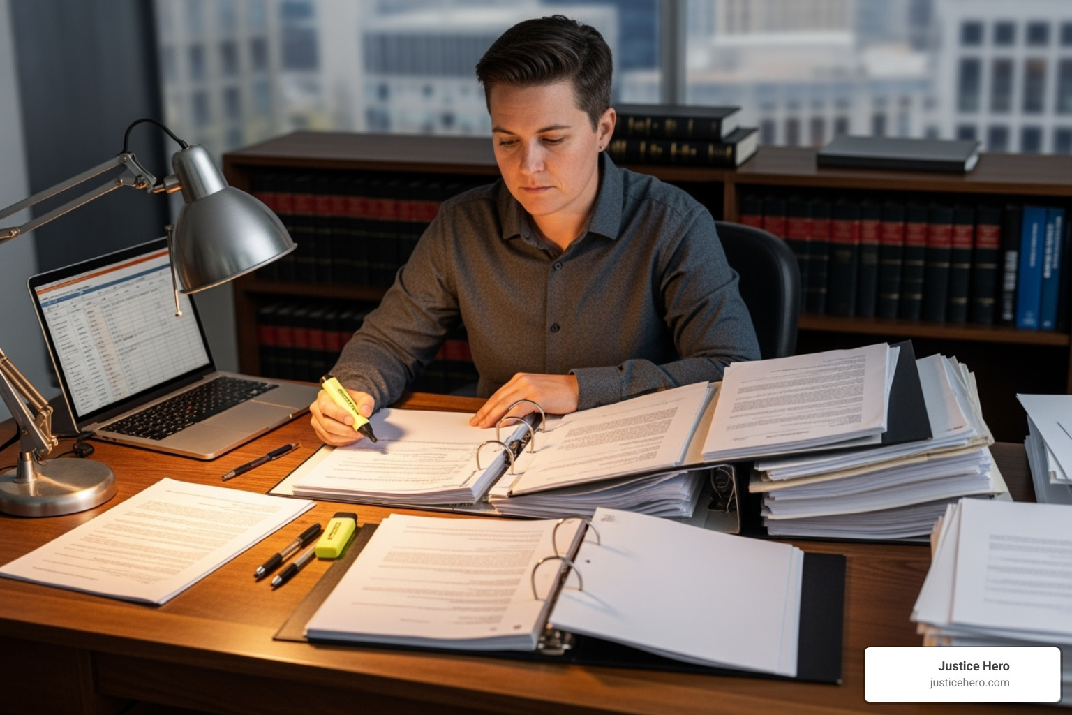 person reviewing medical and legal documents - AFFF lawsuit settlement