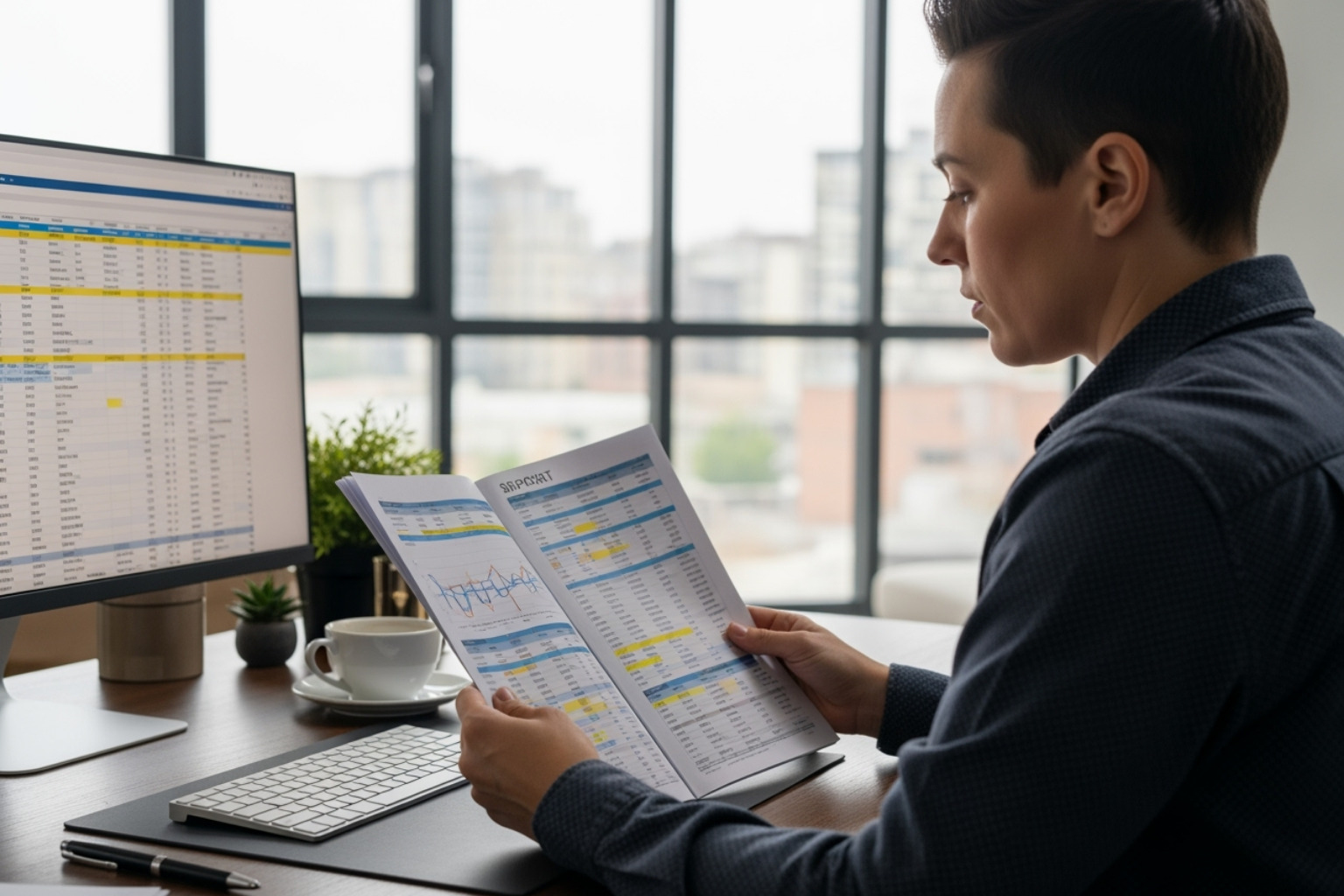 person reading financial report - 5starsstocks.com best stocks