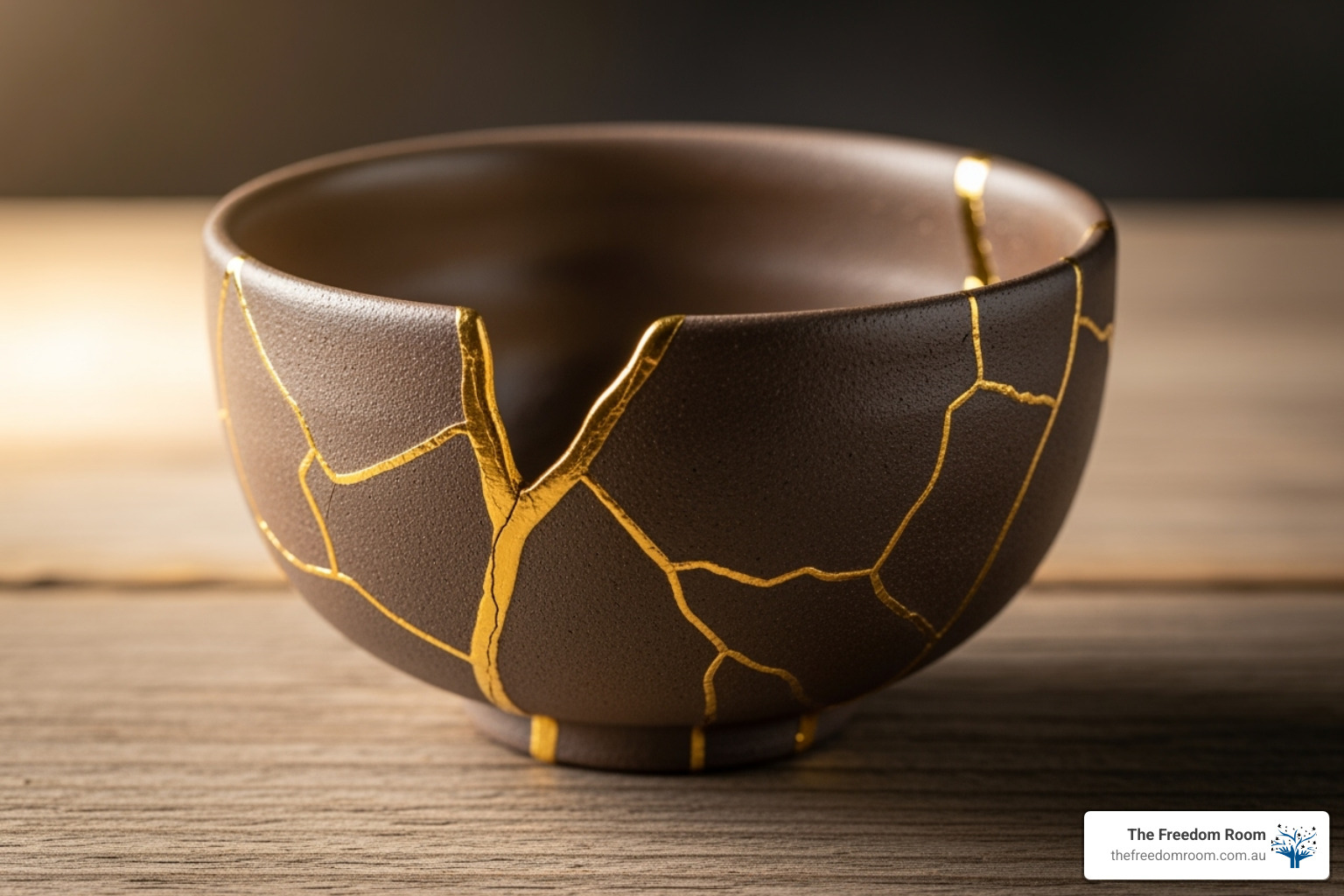 Kintsugi bowl, representing healing and finding beauty in imperfection - mindfulness for addiction recovery