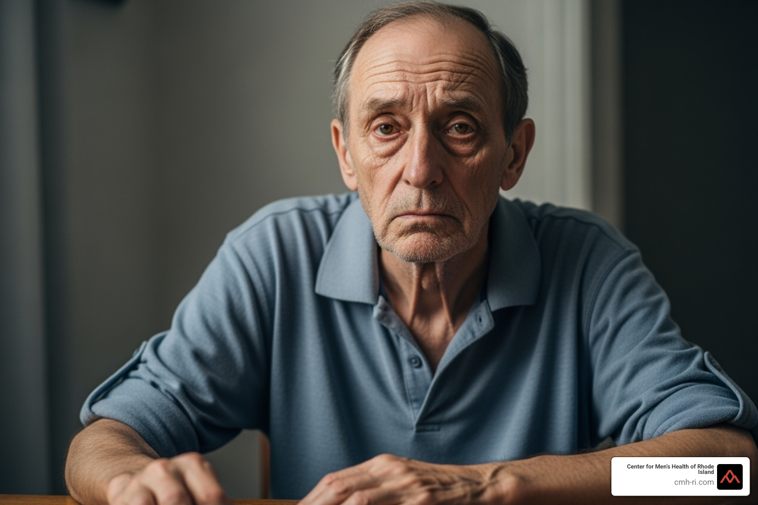 illustrating symptoms like hair loss, fatigue, and reduced muscle mass - low testosterone