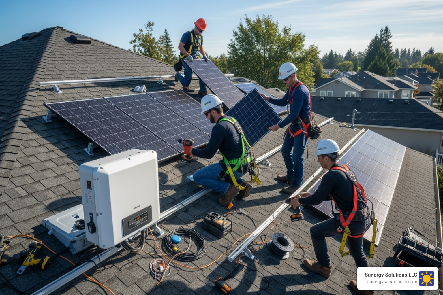 Solar installation team - vt best solar company