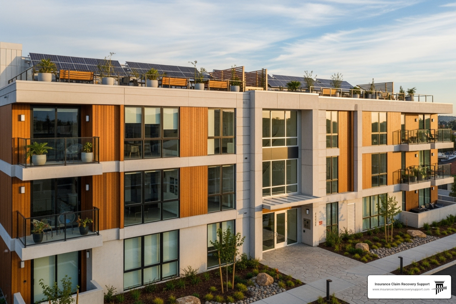 Multi-family property showing different areas of coverage like the roof, structure, and common areas. - multi-family property insurance