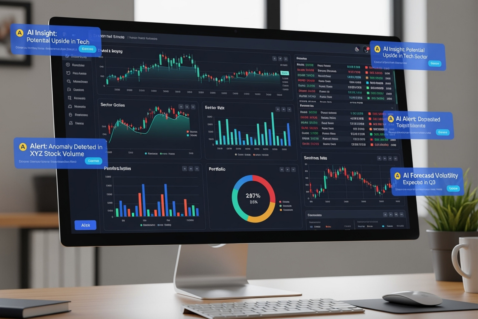 FintechZoom dashboard highlighting AI alerts and real-time data streams - fintechzoom.com money