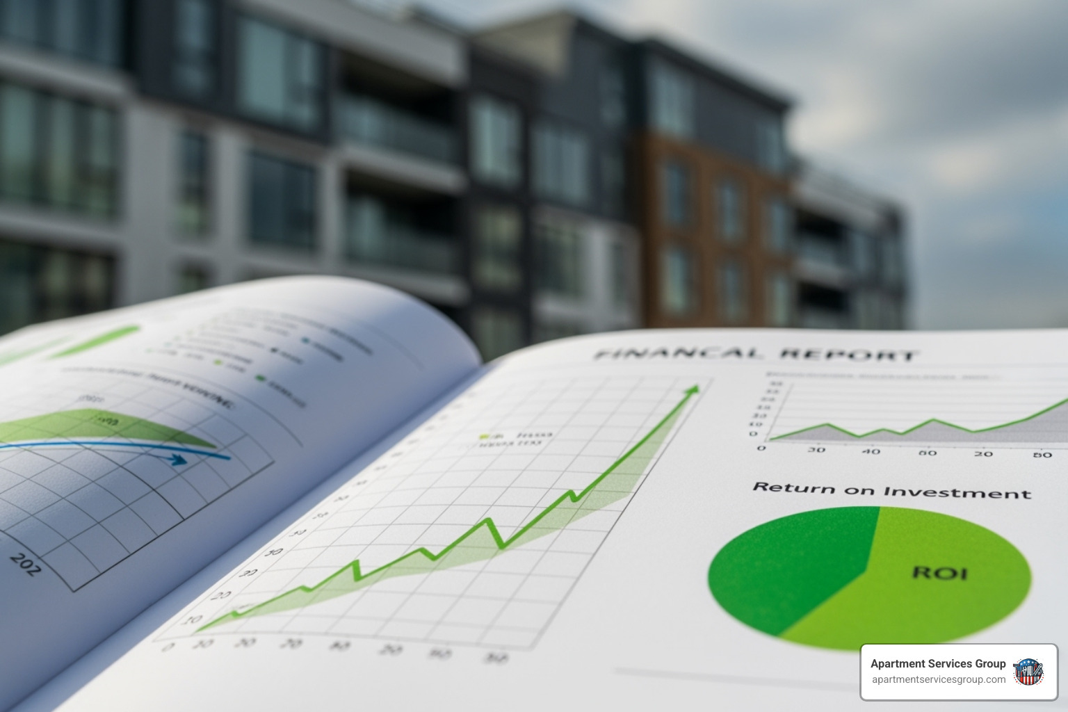 financial report showing positive ROI on a rental property - Apartment management Houston