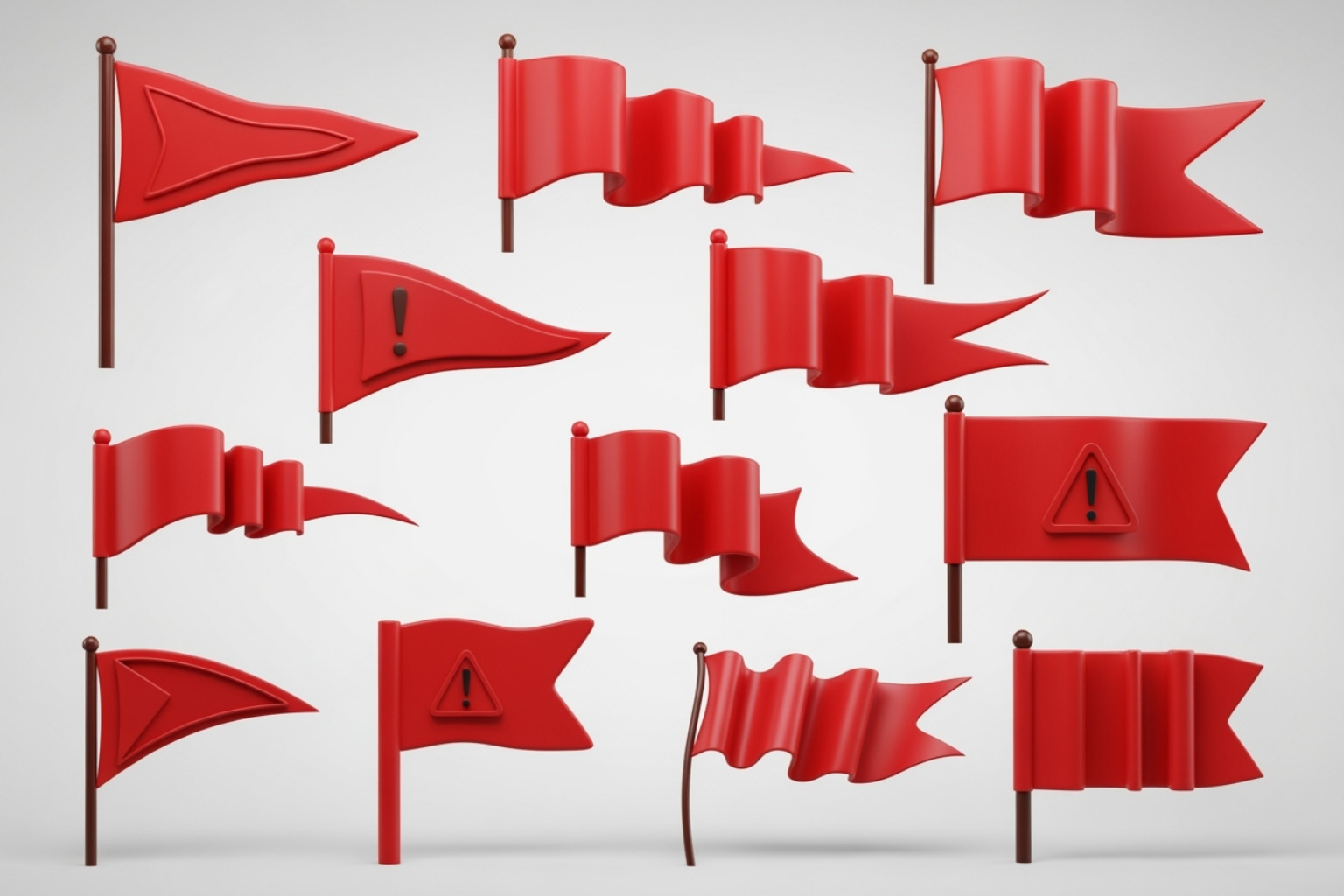 Red flag icons - financeville craigscottcapital