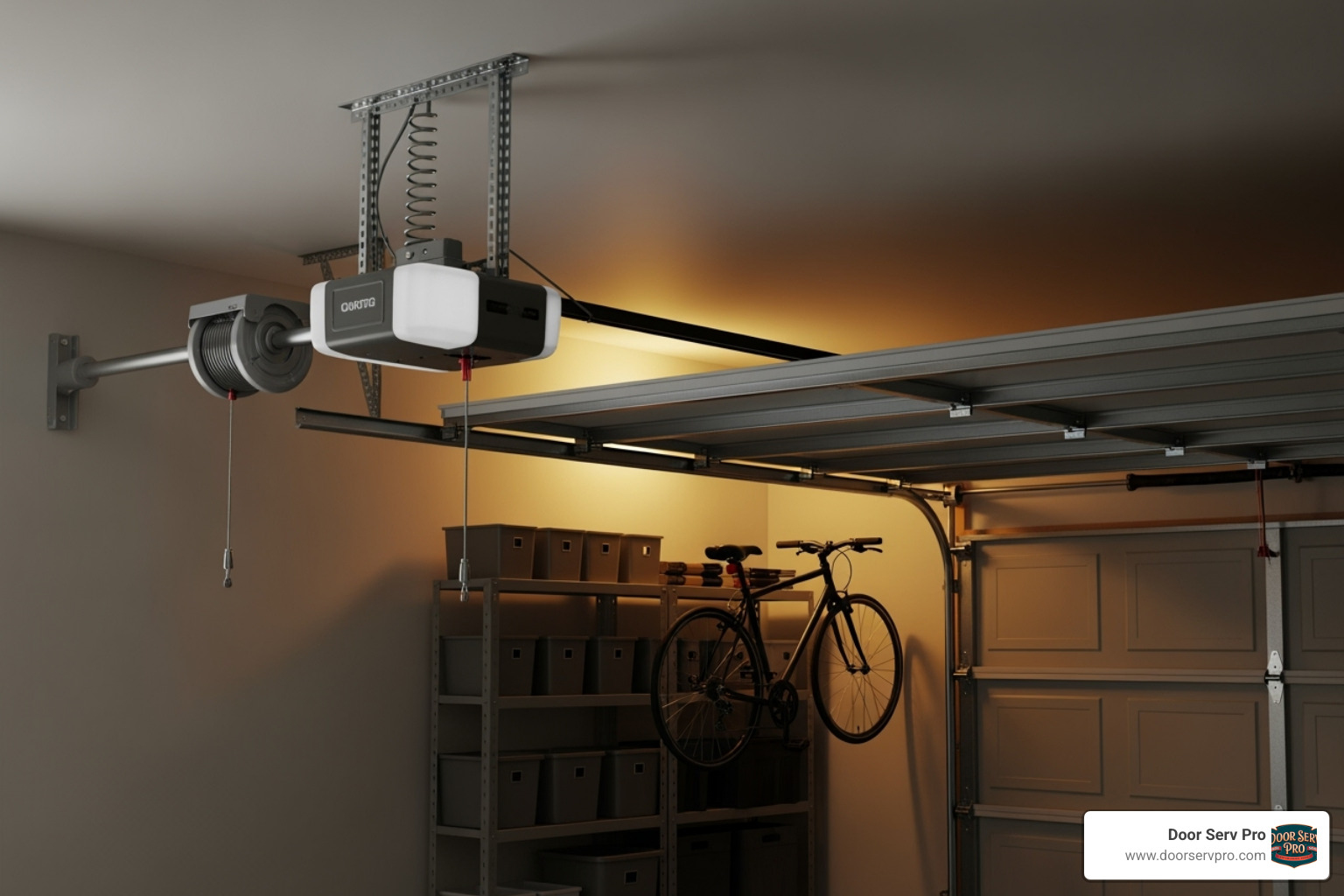 A quiet, wall-mounted jackshaft garage door opener - garage doors in virginia