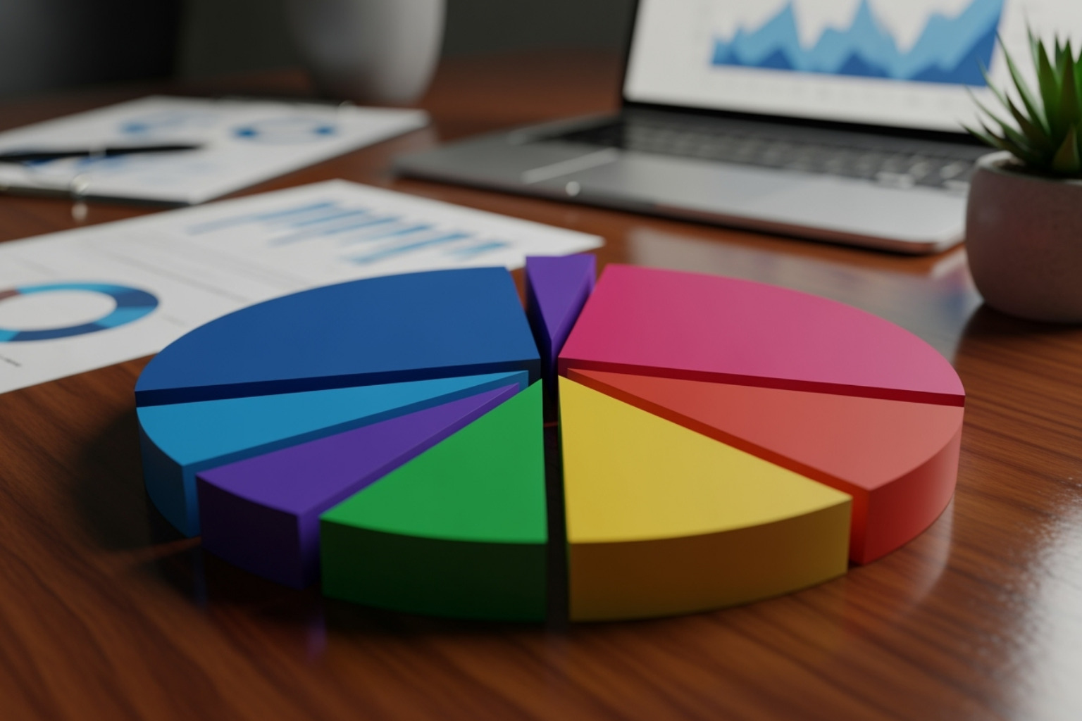 a diversified portfolio pie chart - 5starsstocks.com blue chip