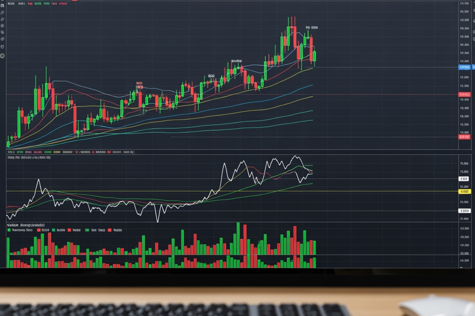 Technical analysis chart with multiple indicators overlayed - profitable intraday trading advice 66unblockedgames.com