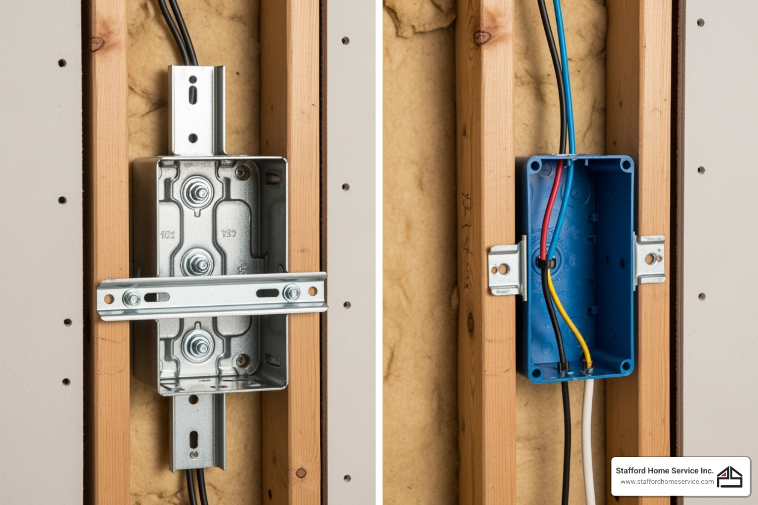 fan-rated electrical box vs. standard box - ceiling fan installation