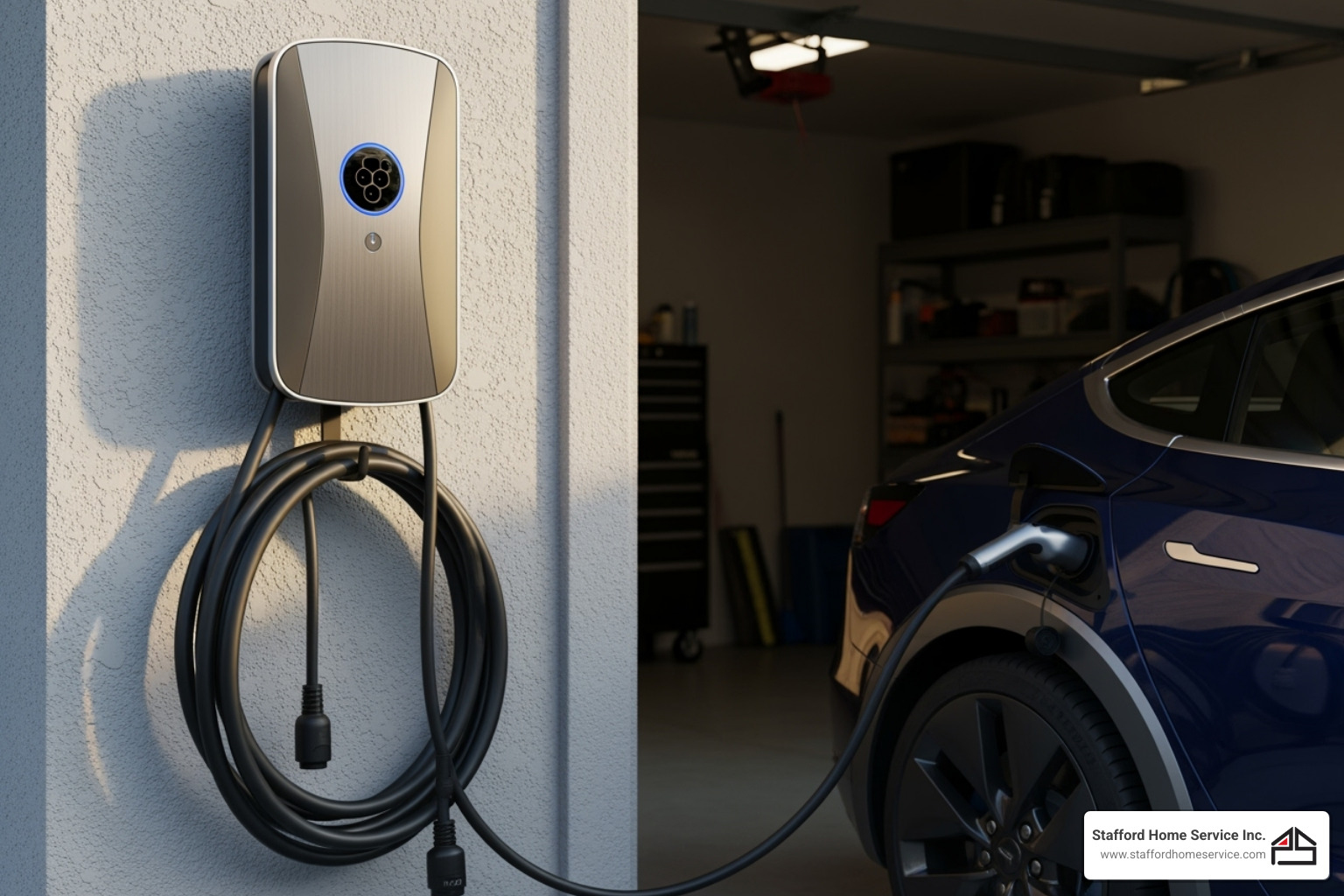 professionally installed ev charger - electrician minneapolis