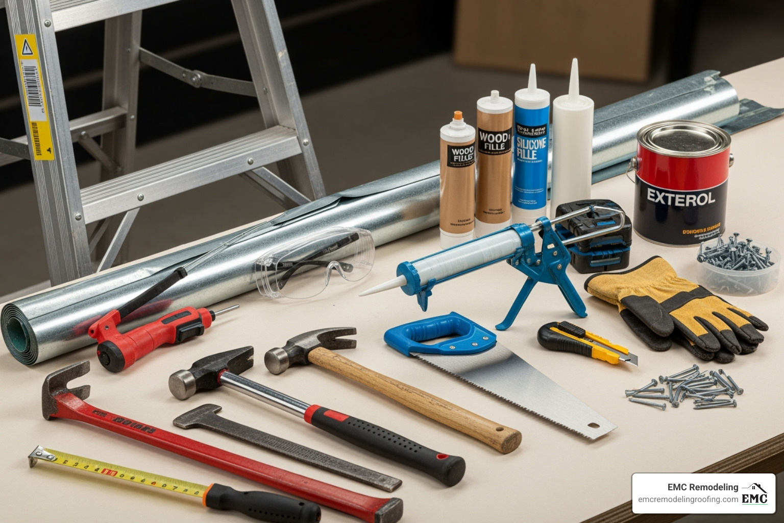 Tools and materials for roof eaves repair - roof eaves repair Tools and materials for roof eaves repair - roof eaves repair