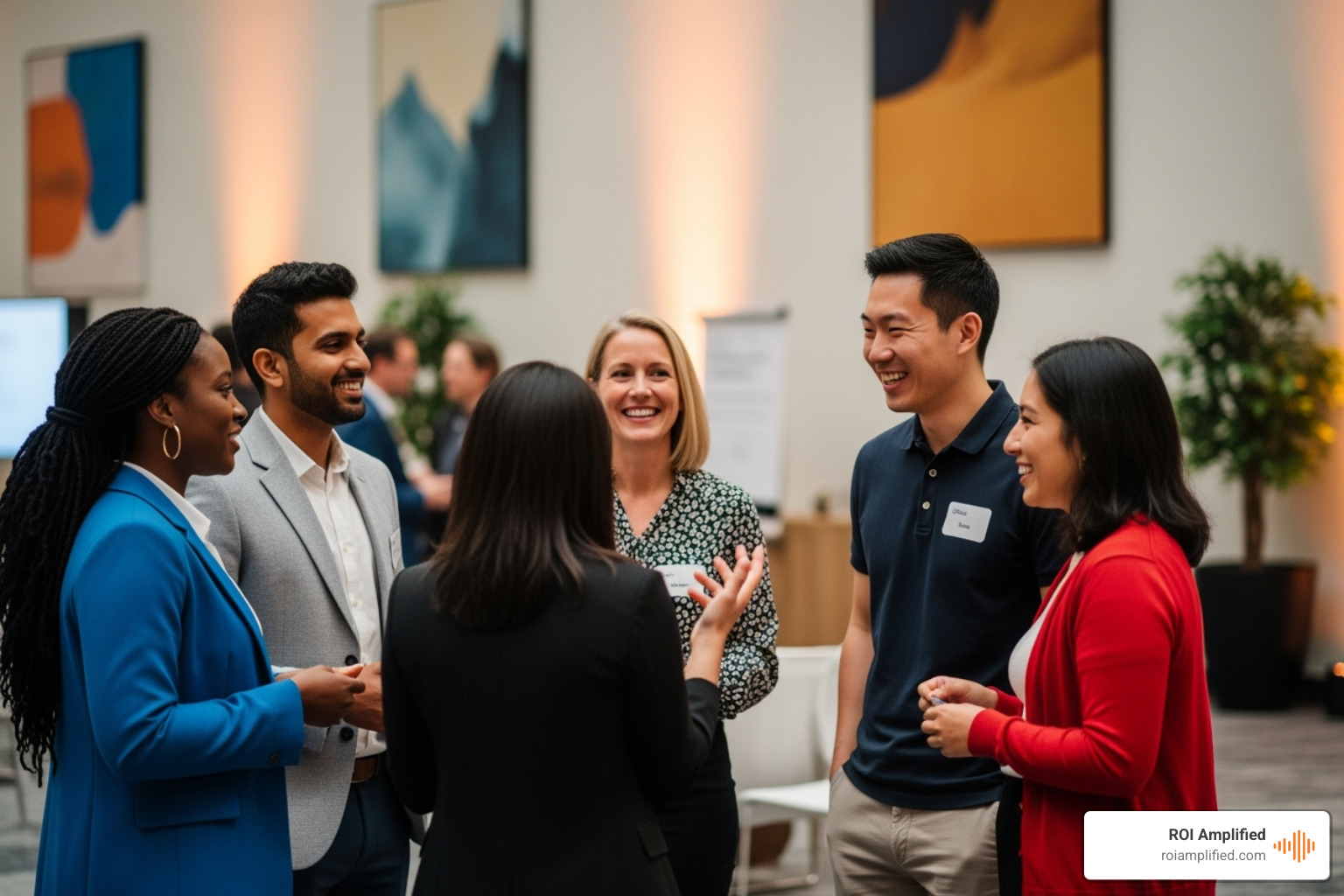 of a busy business networking event - Orlando small business of a busy business networking event - Orlando small business