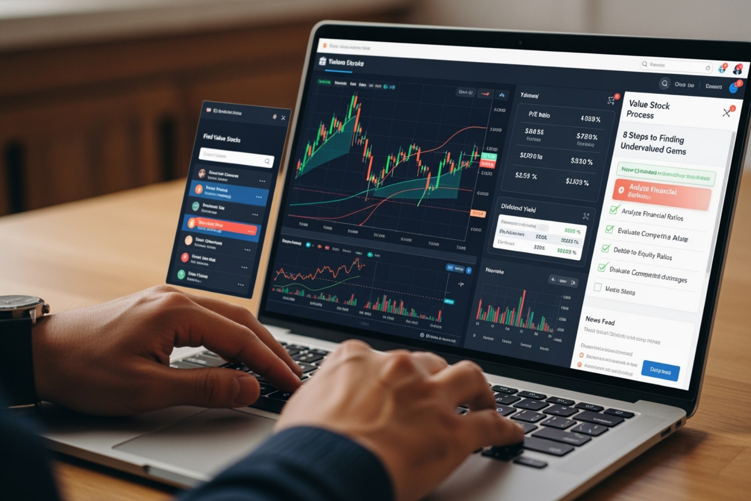 step-by-step process for finding a value stock on the platform -  5starsstocks.com value stocks