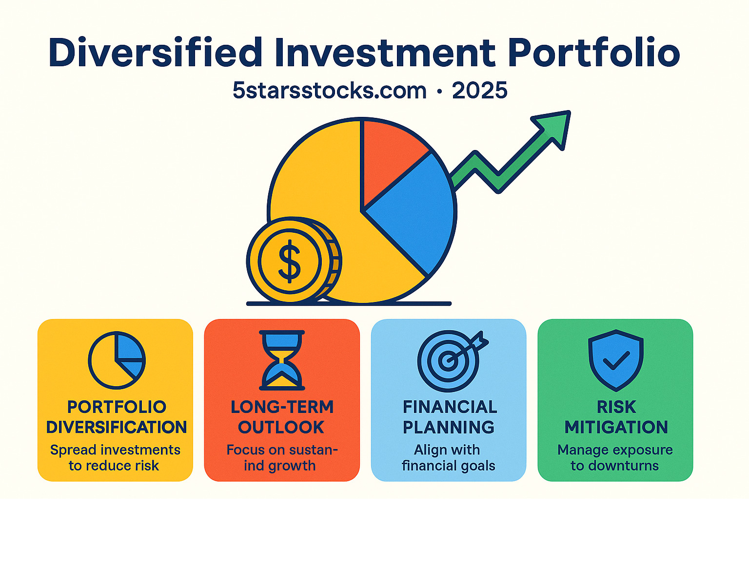 Diversified investment portfolio infographic -  5starsstocks.com value stocks infographic 