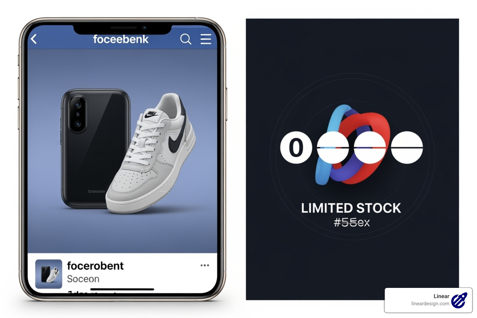 Example of a Facebook ad using FOMO triggers - facebook ads ctr