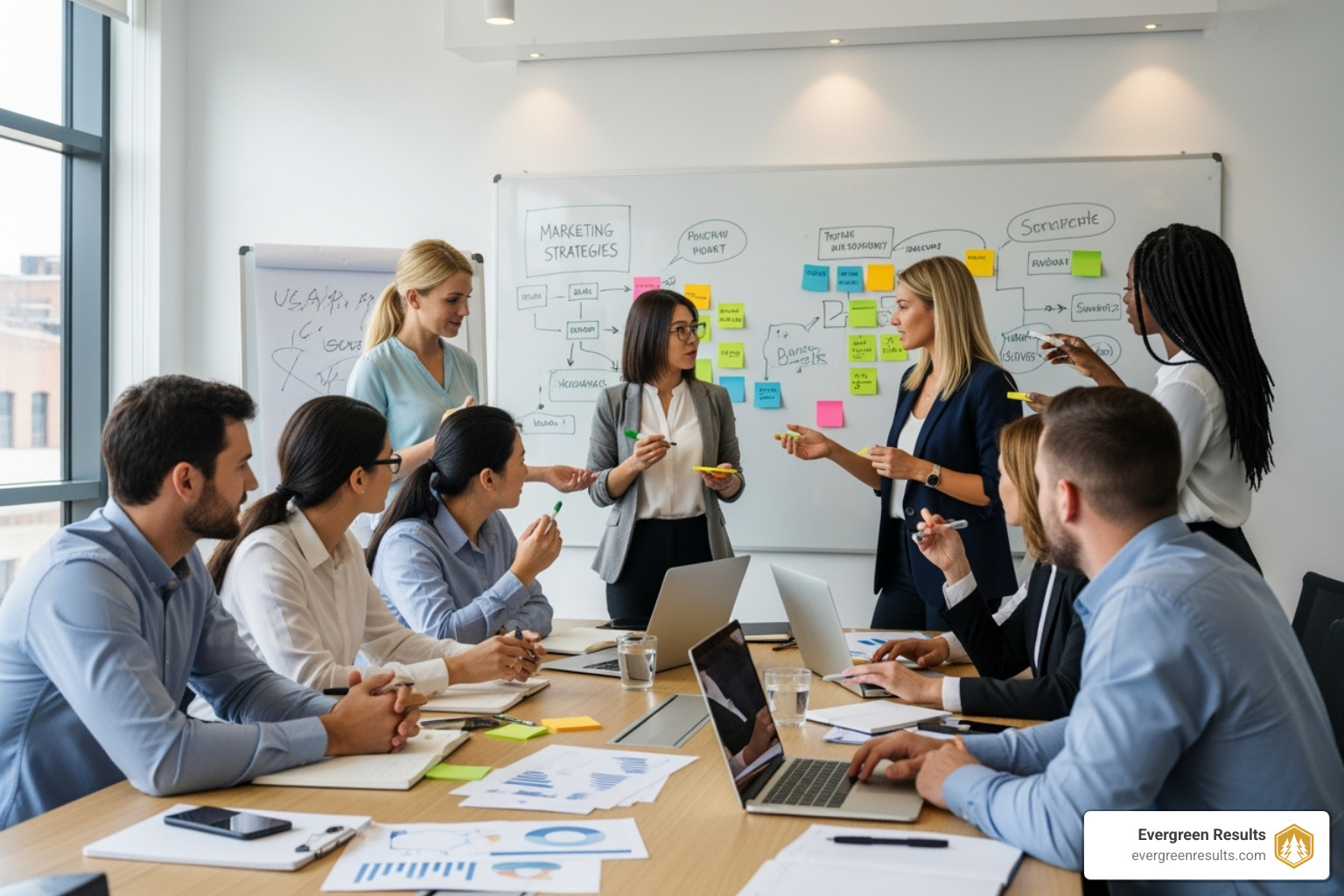 collaborative marketing strategy session - content marketing agency colorado