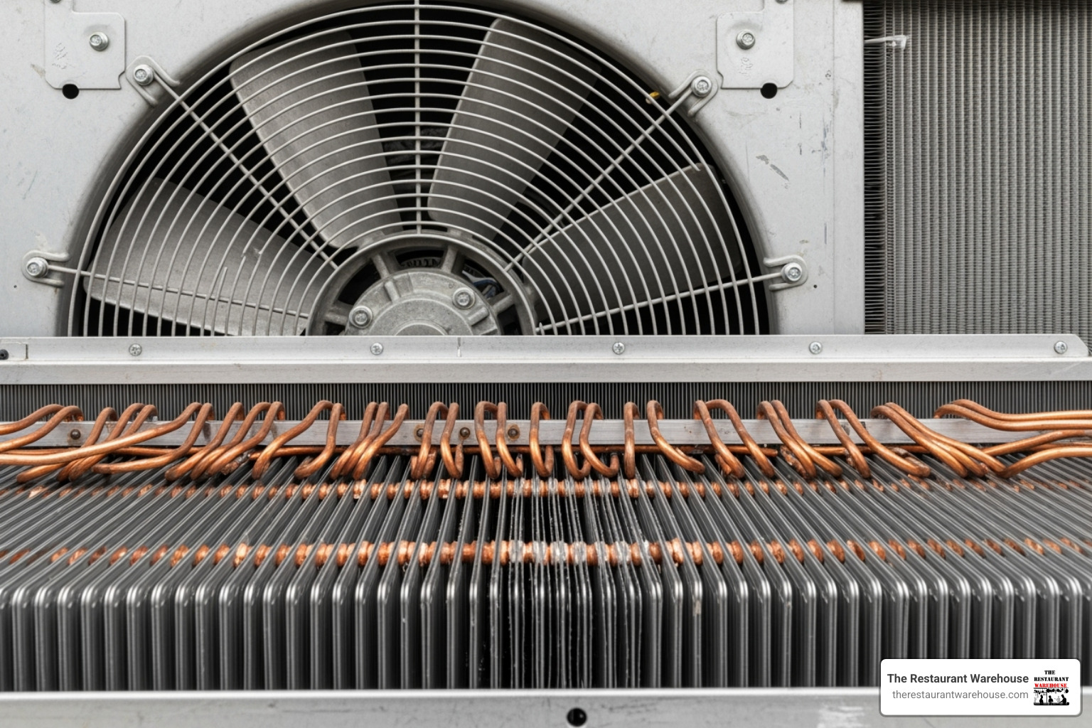 refrigeration system's condenser unit - mega top prep table