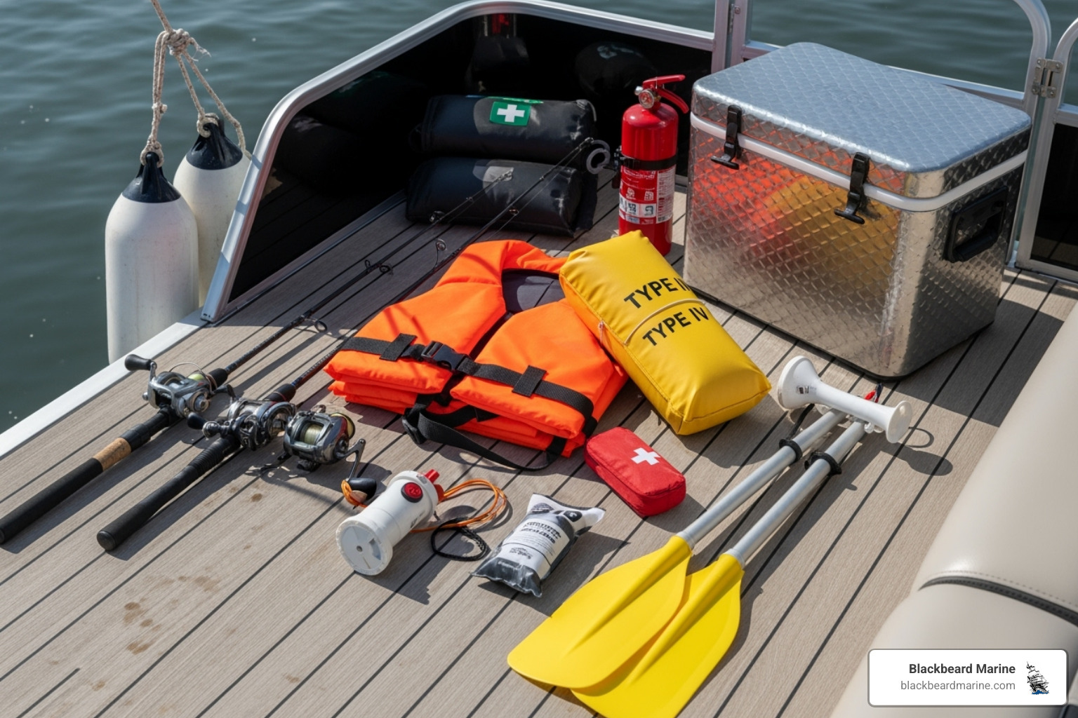 various Lowe pontoon accessories laid out - lowe pontoon boat accessories