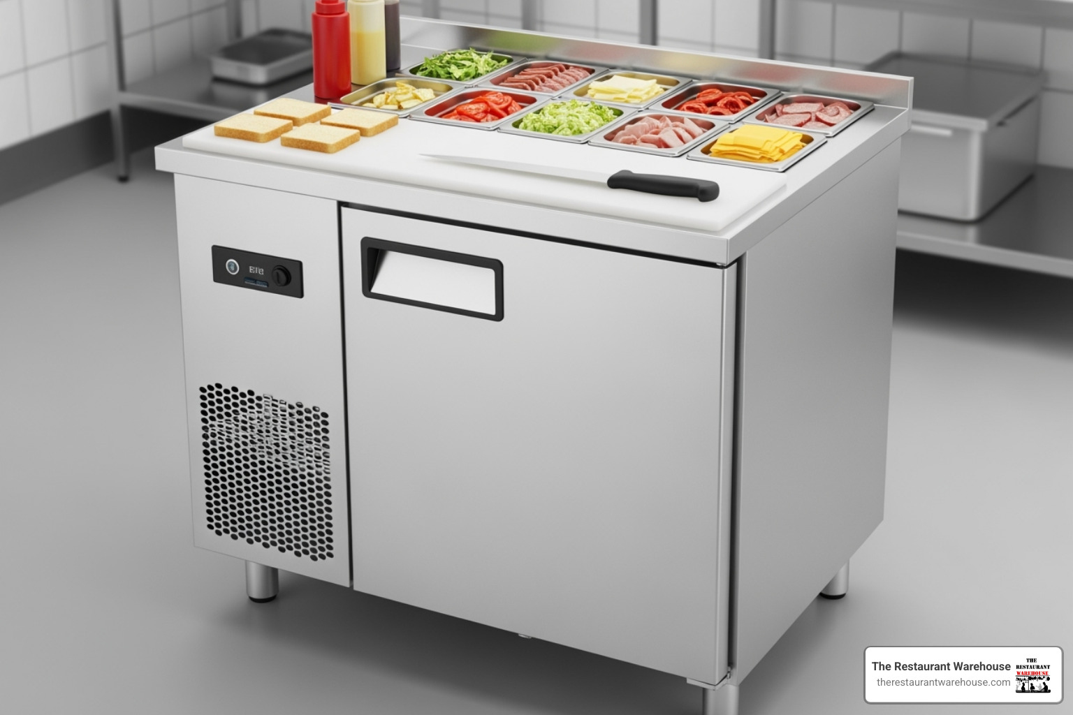 Atosa MSF8301GR prep table - atosa commercial fridge