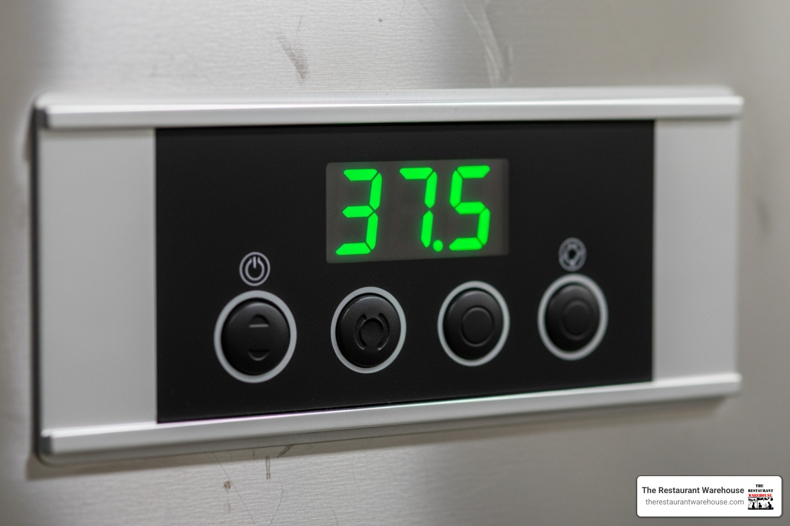 digital temperature control panel - 93 inch pizza prep table