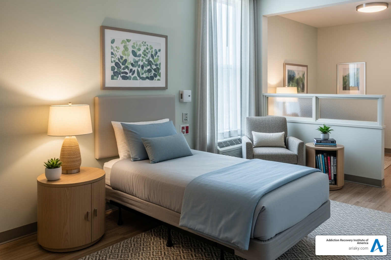 A comfortable room at a residential treatment facility - Bowling Green rehab