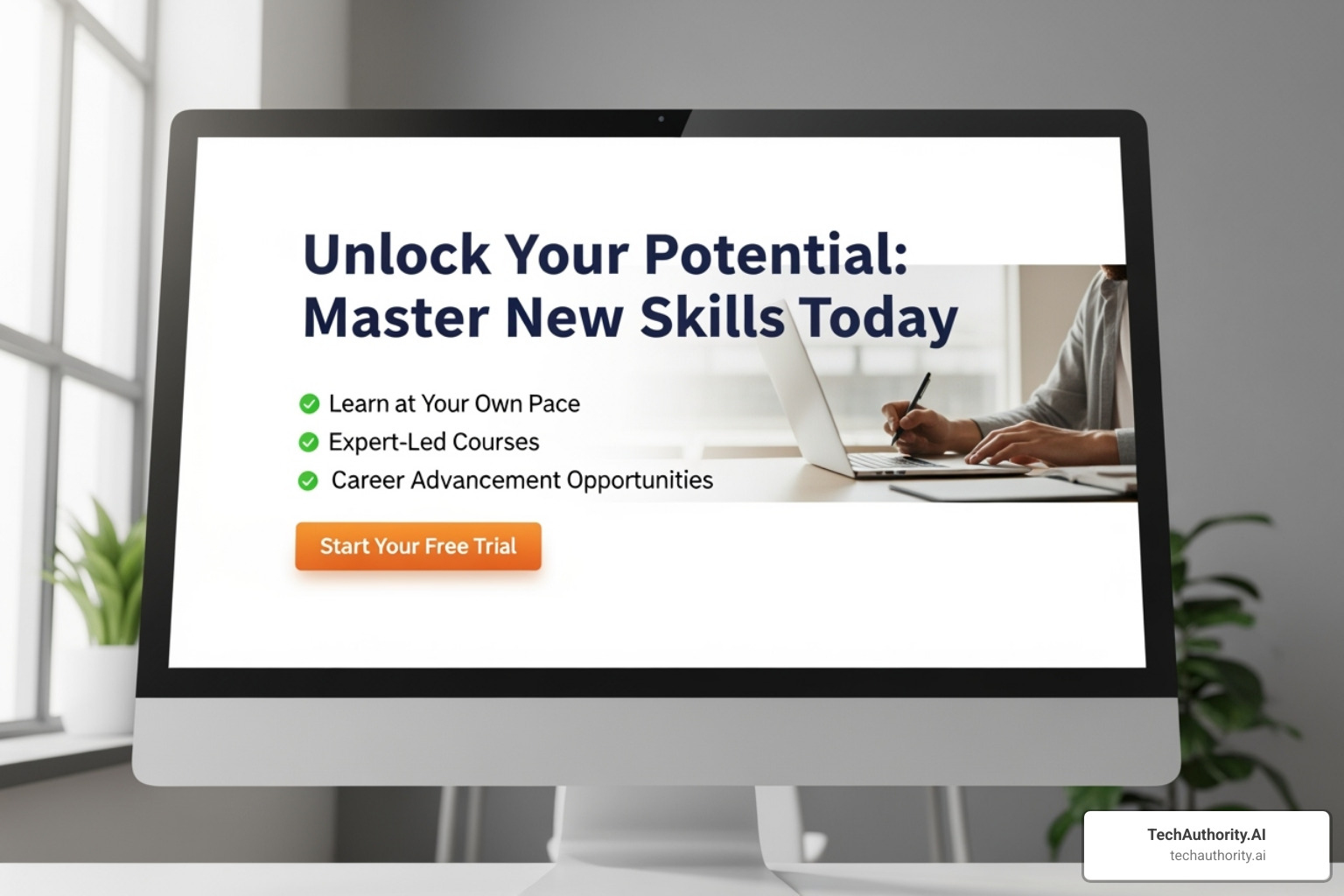 Image of a high-converting landing page highlighting the headline, bullet points, and call-to-action button - Clickfunnels lead magnet ideas