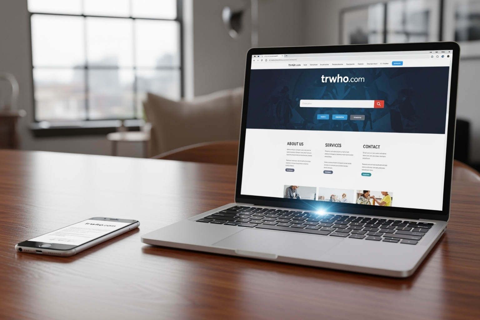 Smartphone showcasing a clean and minimalist app interface, representing mobile-first design and user experience - trwho.com