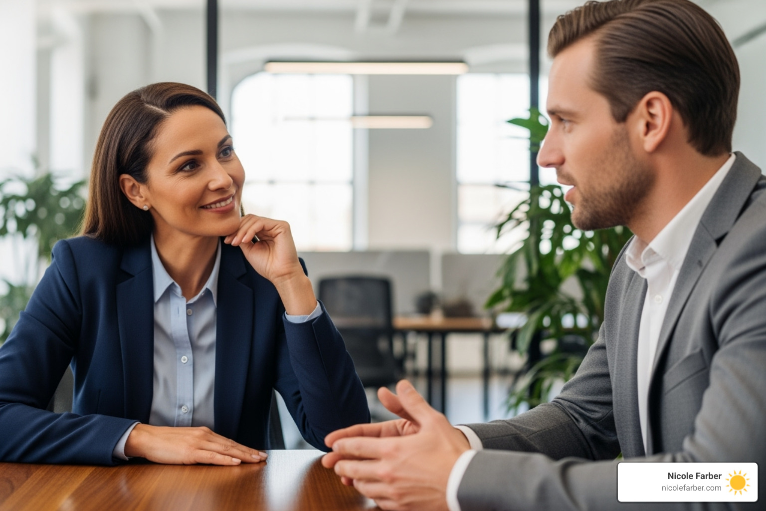 Leader compassionately listening to an employee - Faith-based business leadership Leader compassionately listening to an employee - Faith-based business leadership