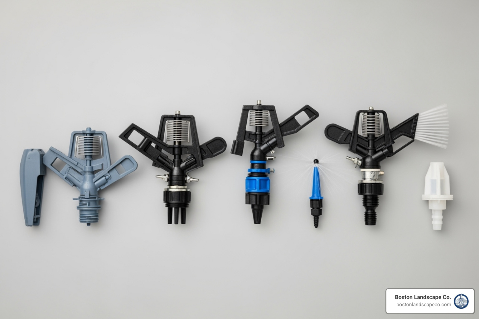 Different types of sprinkler heads - cost to install irrigation system