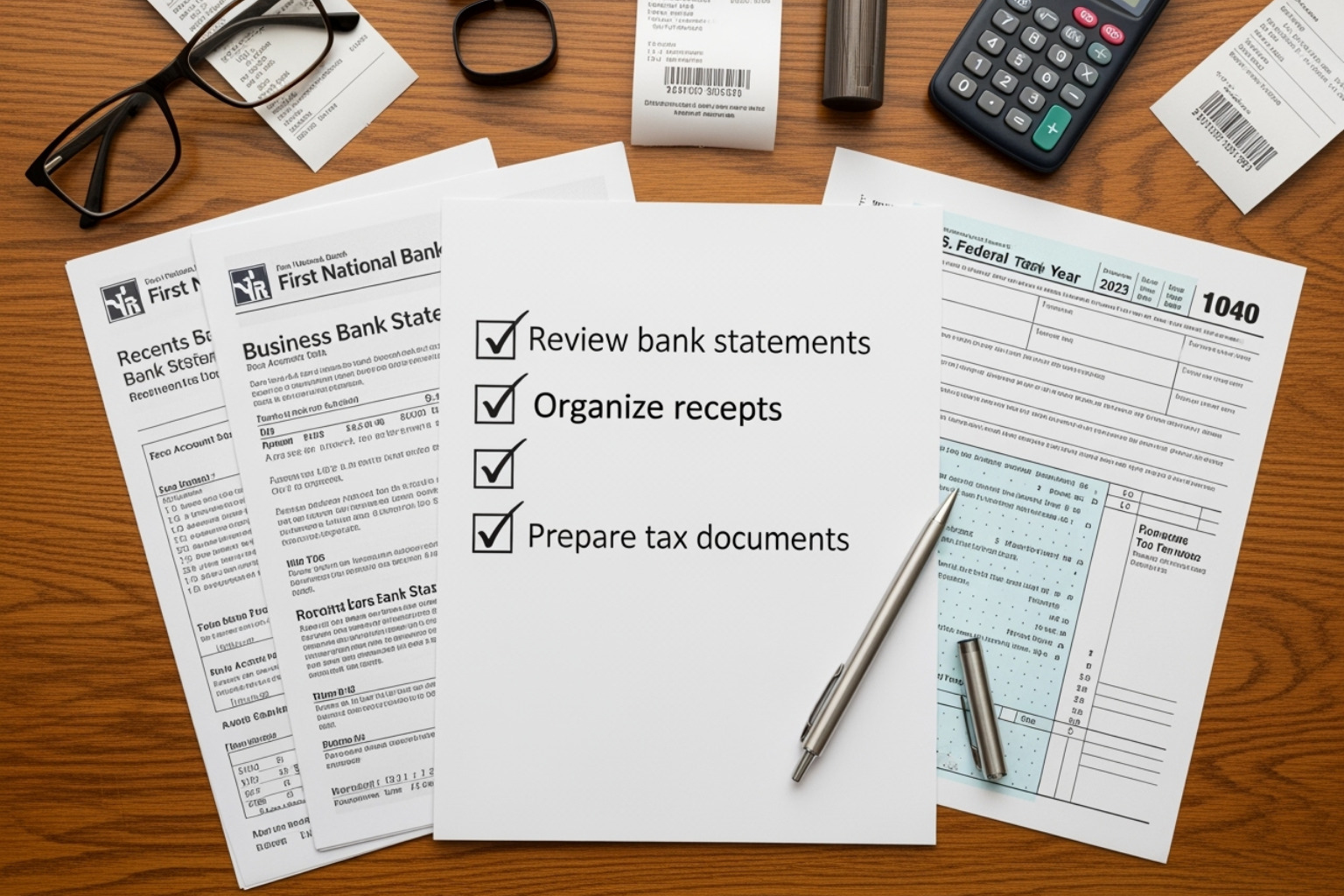 a checklist with required documents like bank statements and tax returns -  traceloans.com business loans
