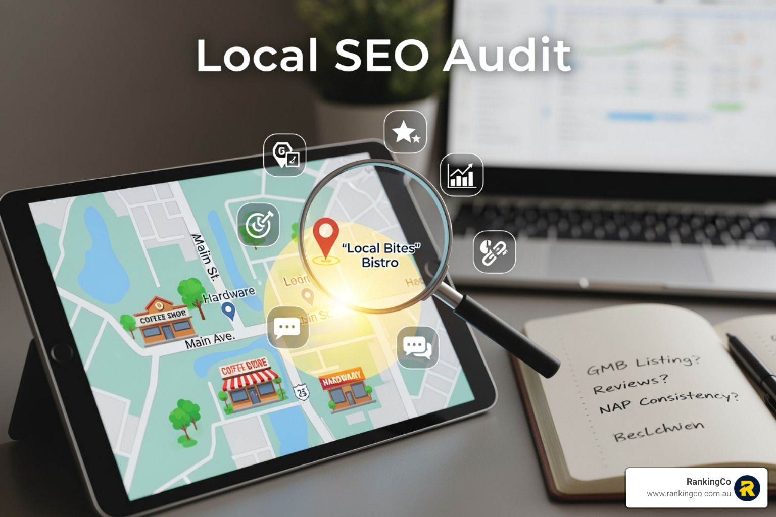 A well-optimised Google Business Profile with high-quality photos, recent Google Posts, and an active Q&A section - Local SEO audit