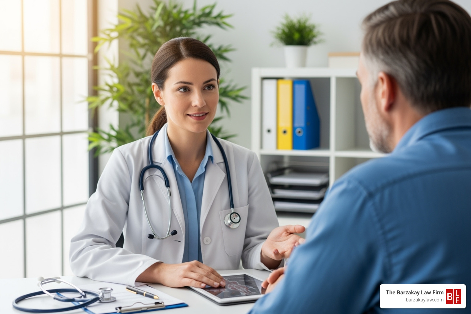 doctor consulting with patient - medical malpractice claim Florida