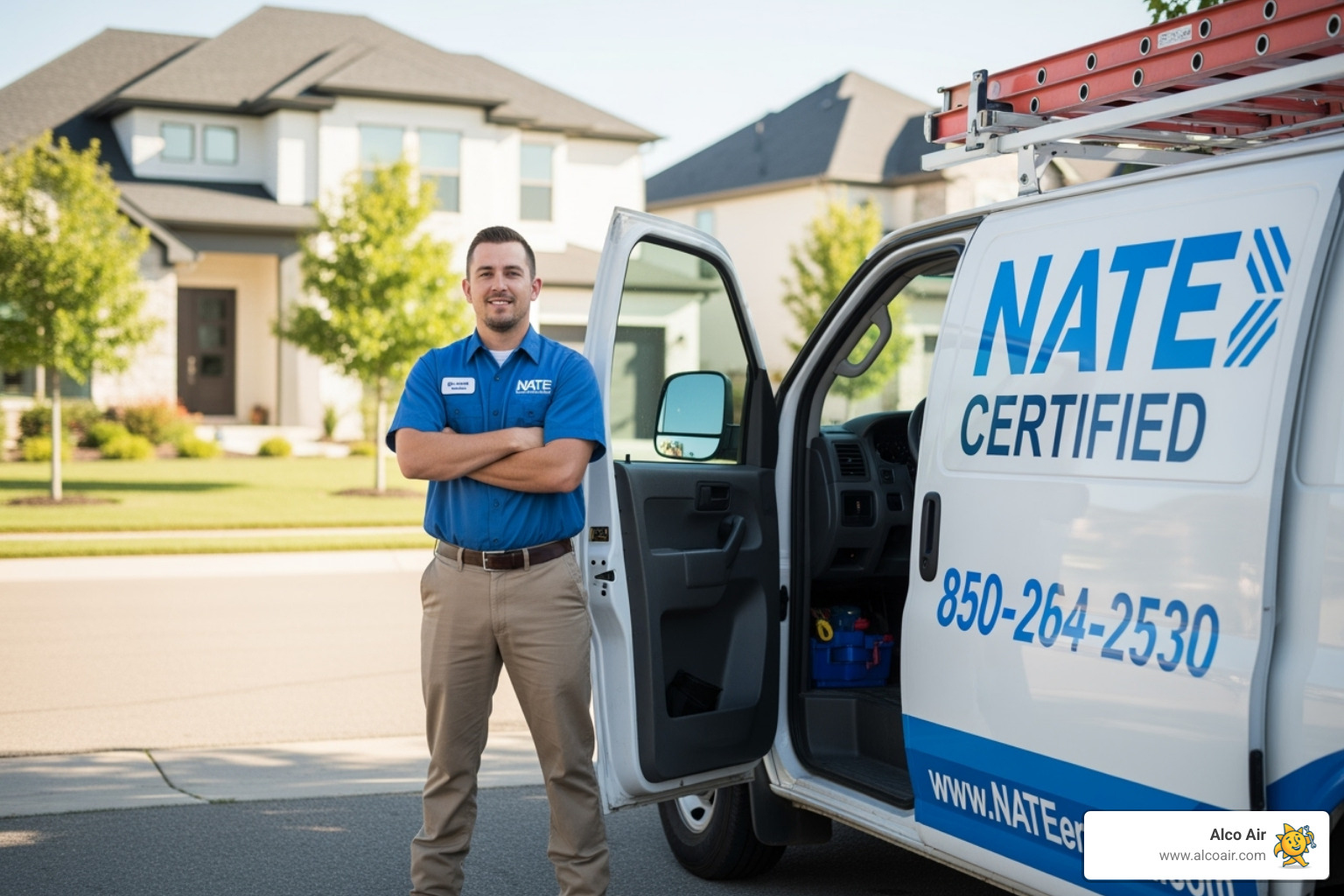 a NATE-certified technician with a company van - Air conditioner repair Longview a NATE-certified technician with a company van - Air conditioner repair Longview
