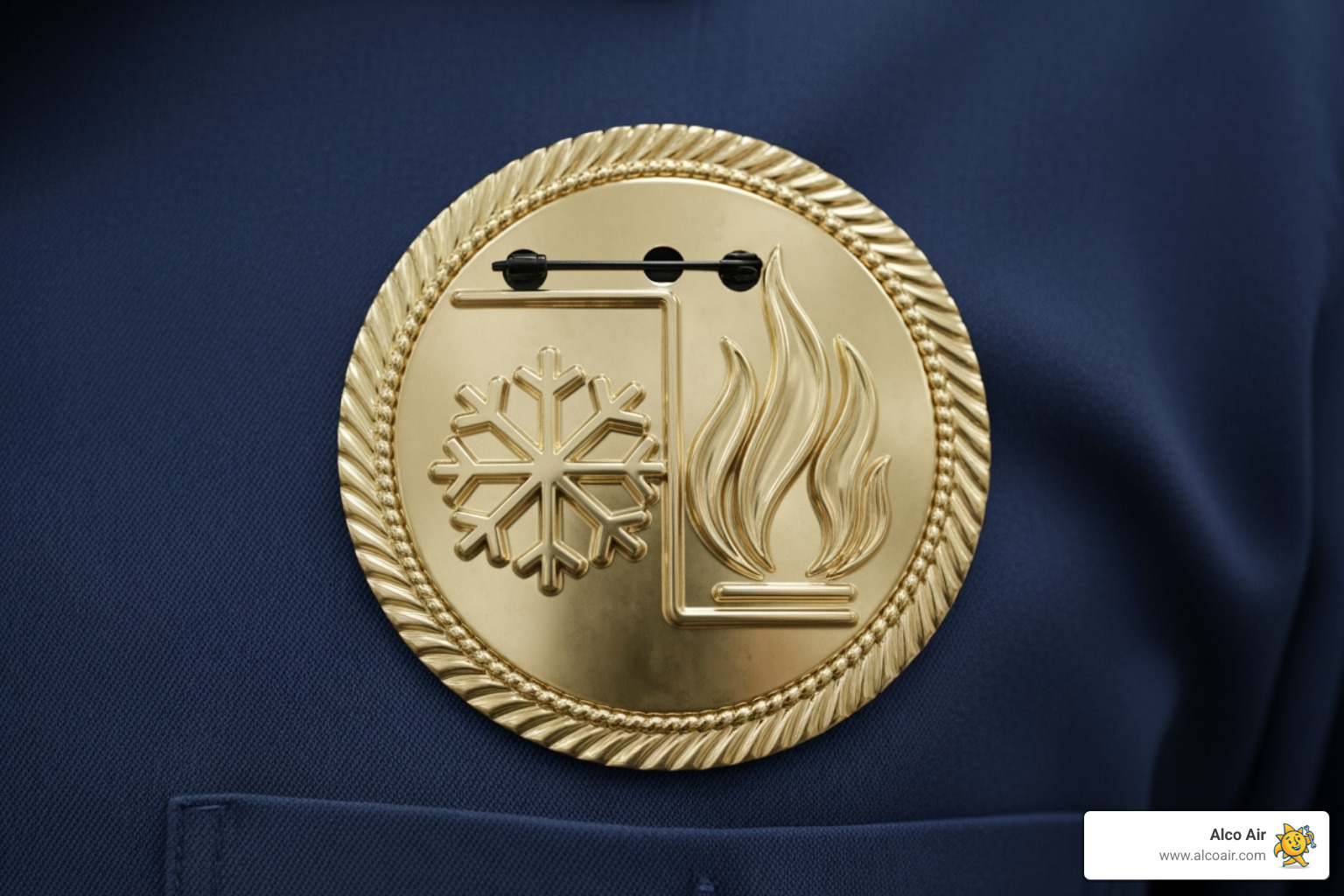 NATE-certified technician's badge - furnace repair longview