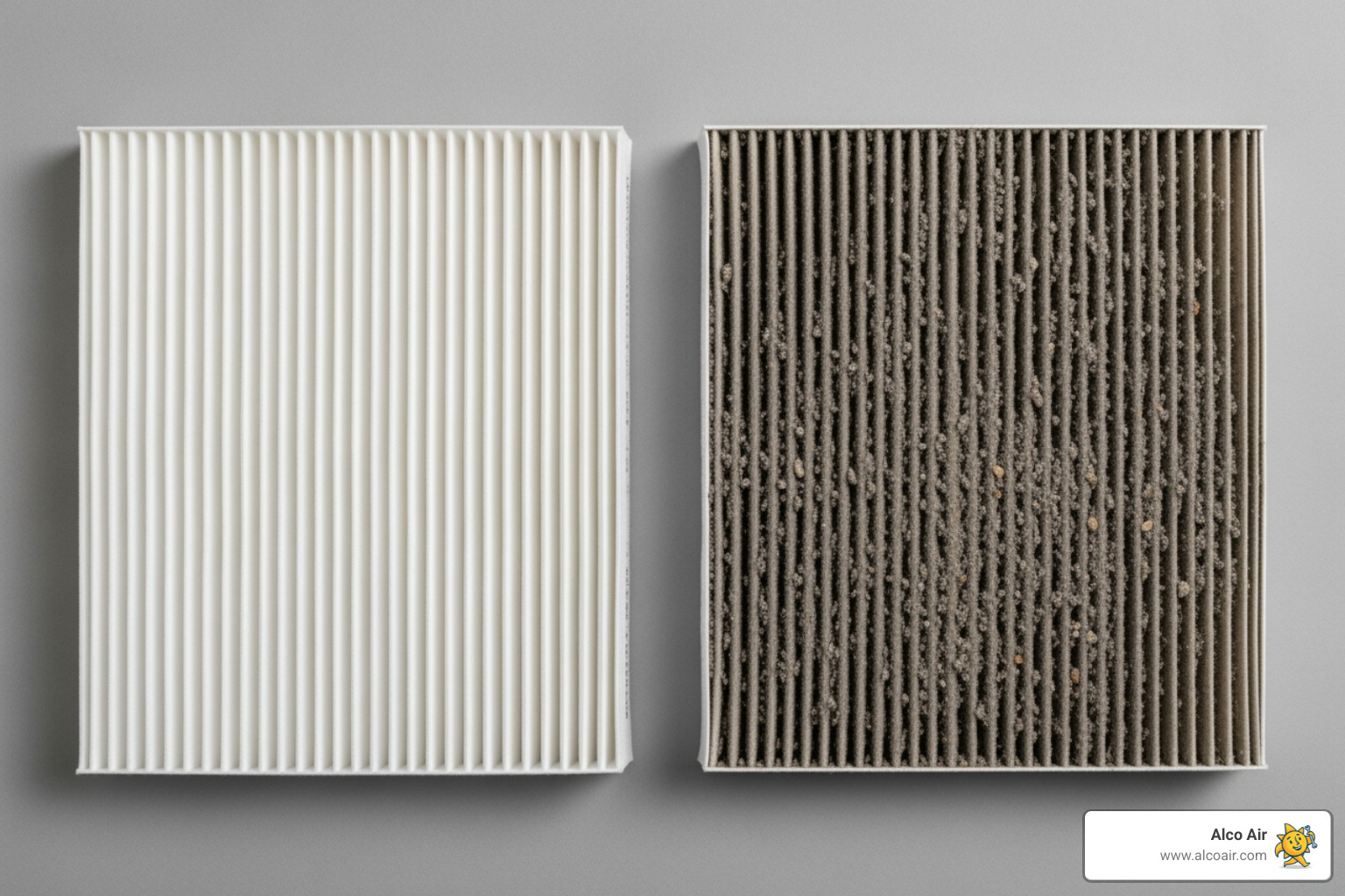 clean and a dirty AC air filter - AC not cooling clean and a dirty AC air filter - AC not cooling