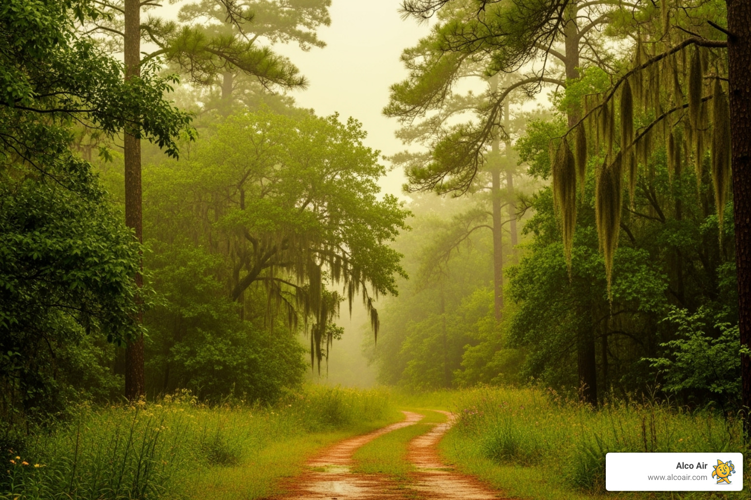 A humid East Texas landscape with pollen in the air - Indoor air quality Longview