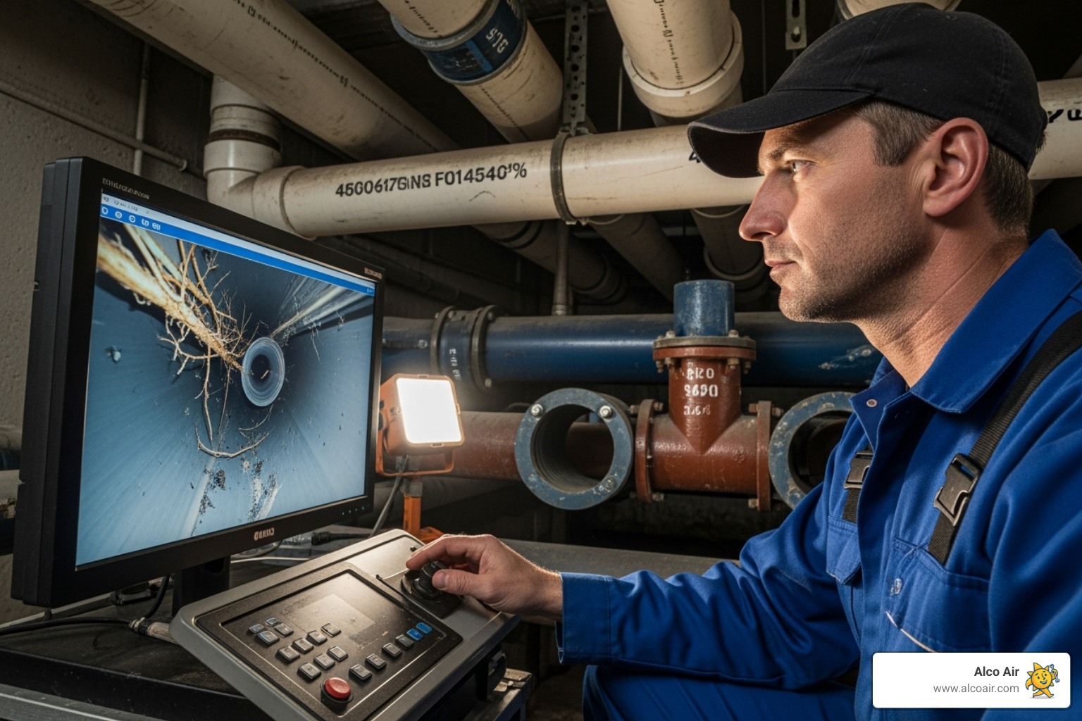 plumber using sewer camera - naples plumbing companies